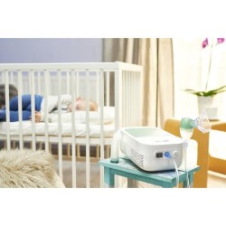 OMRON Aspirateur nasal et nébuliseur 2 en 1 DuoBaby - Spécialement conçu pour les nourrissons - Soulage les obstructions nasa