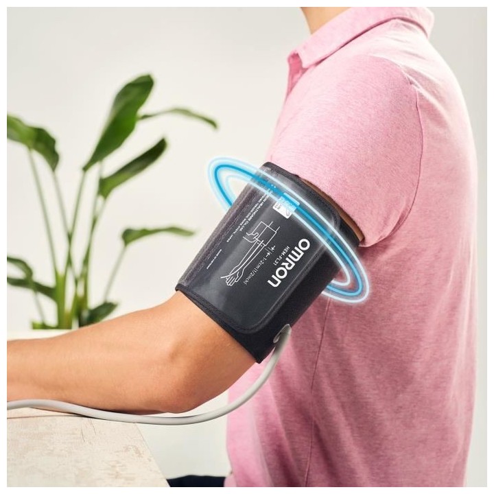OMRON X7 Smart Tensiometre Bras connecté - Détecte les risques de fi