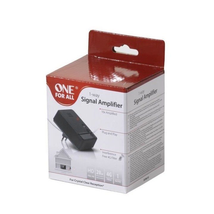 ONE FOR ALL SV9610 - Amplificateur de signal TV - Noir