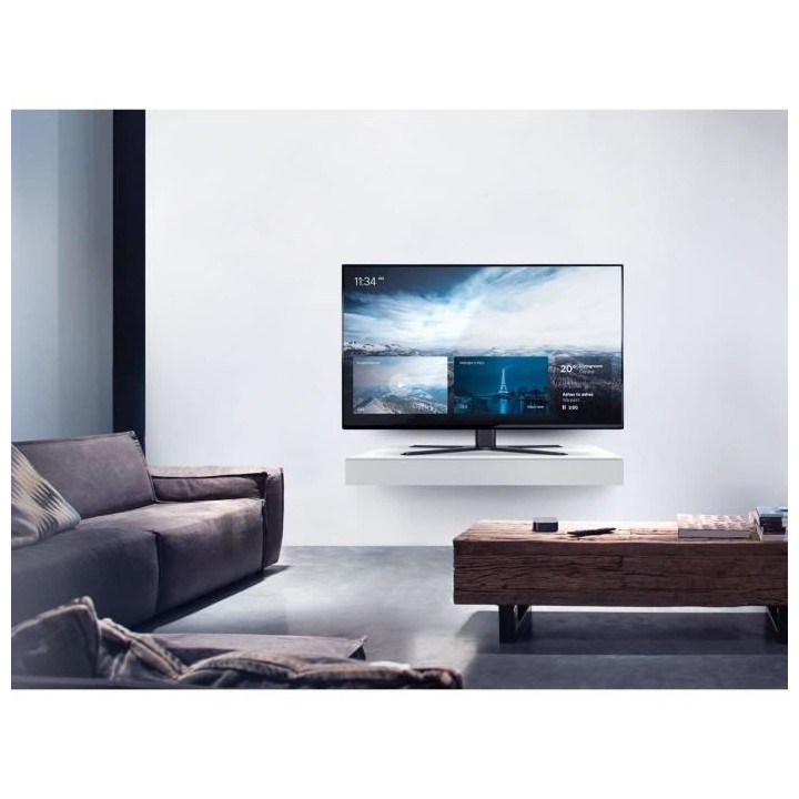 ONE FOR ALL - Pied TV a poser 32-65 Gamme Solid - Inclinable 15° & Or