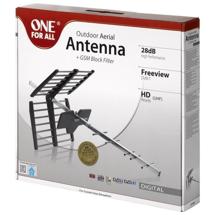 ONE FOR ALL SV 9453 Antenne extérieure 100% étanche