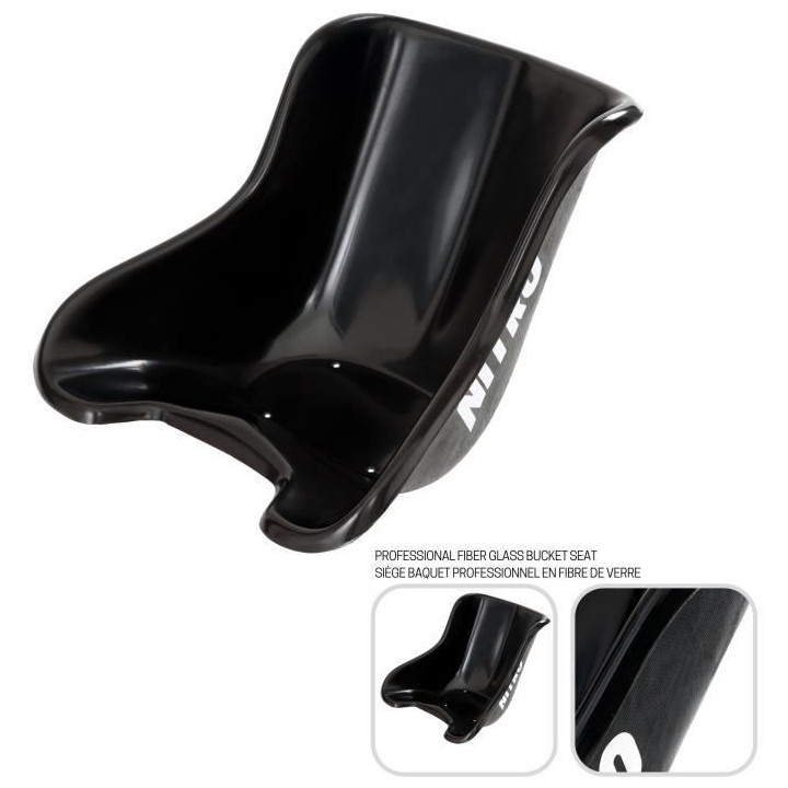 Siege baquet Karting - OPLITE - NitroKart - OP-NK77-FGSML