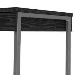 TVILUM Bureau 3 tiroirs - Décor frene noir - L 125,8 x P 51,6 x H 76,5 cm - TYLI