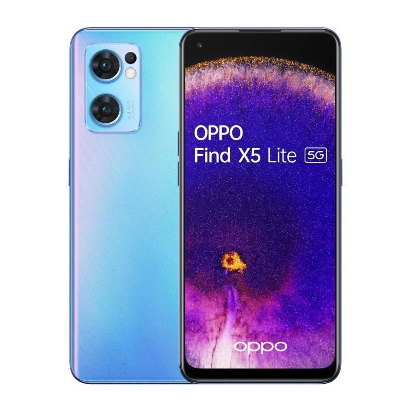 OPPO Find X5 Lite 256Go 5G Bleu Étoilé