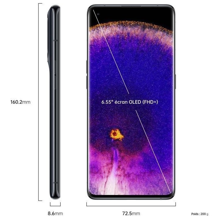 OPPO Find X5 256Go 5G Noir