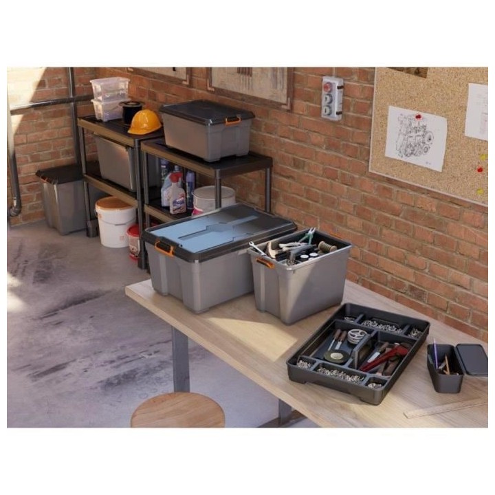 KIS | boite de rangement 60 L - MOOVER PRO XL - 58 x 38 x 37 cm