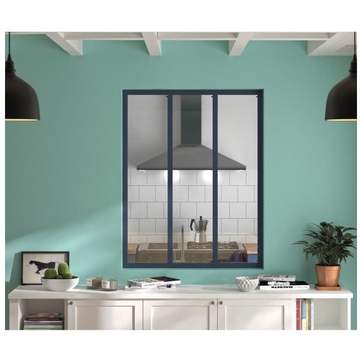 OPTIMUM Verriere 3 carreaux en verre trempé Gris - 108 x 90,5 cm