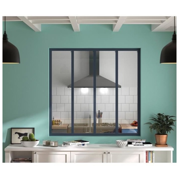 OPTIMUM Verriere 4 carreaux en verre trempé Gris - 108 x 119,6 cm