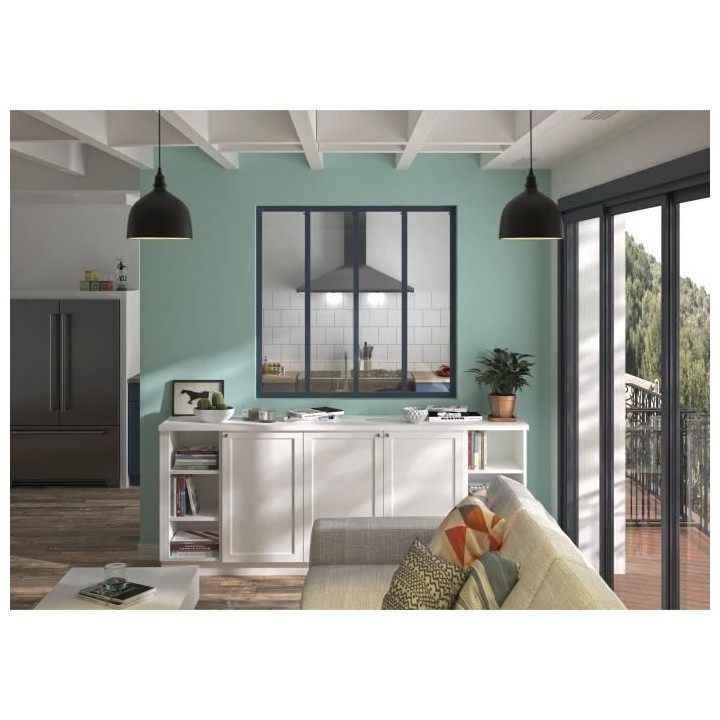 OPTIMUM Verriere 4 carreaux en verre trempé Gris - 108 x 119,6 cm