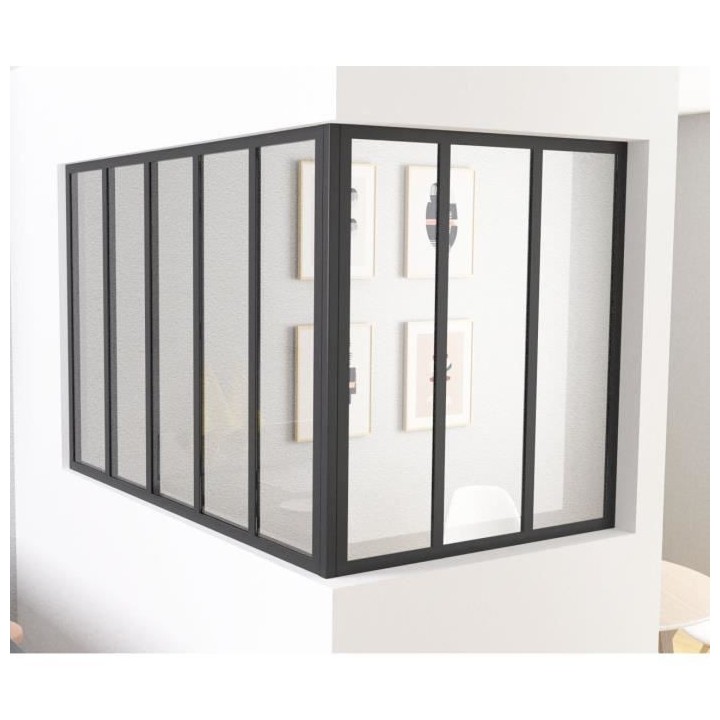 OPTIMUM Poteau d'angle pour verriere Gris - 108 cm