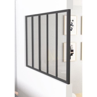 OPTIMUM Poteau de terminaison pour verriere Gris - 108 cm