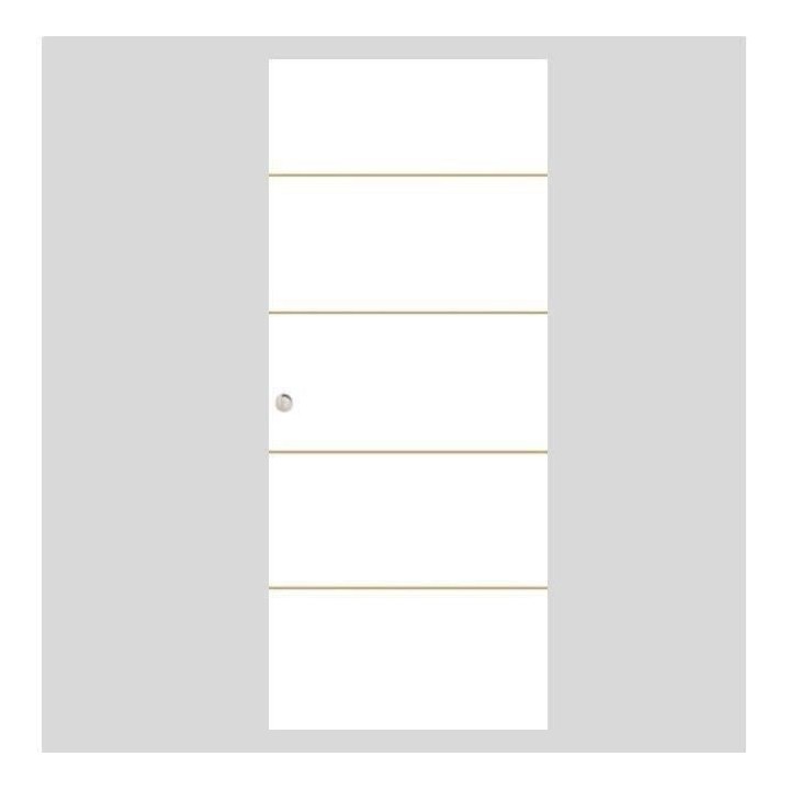 OPTIMUM - Kit porte coulissante + rail + bandeau - H.204xL.83xP.4 cm -