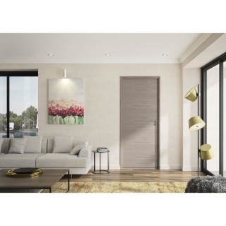 OPTIMUM Bloc Porte ajustable décor chene taupe VERONE - 204 x 83 cm G