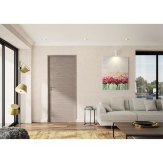 OPTIMUM Bloc Porte ajustable décor chene taupe VERONE - 204 x 83 cm D
