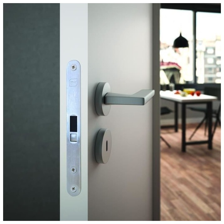 OPTIMUM Bloc Porte ajustable DÉCOR BLANC - poussant Droit/poignée a