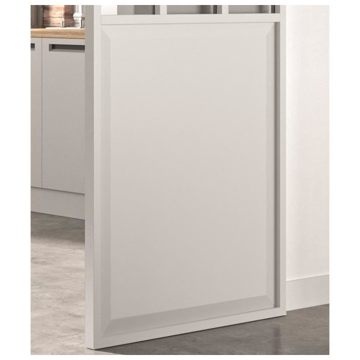 OPTIMUM Kit porte coulissante ATELIER blanc structuré + rail + cache