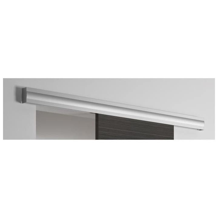 OPTIMUM Kit porte coulissante décor chene foncé MILANO + rail 2 amor