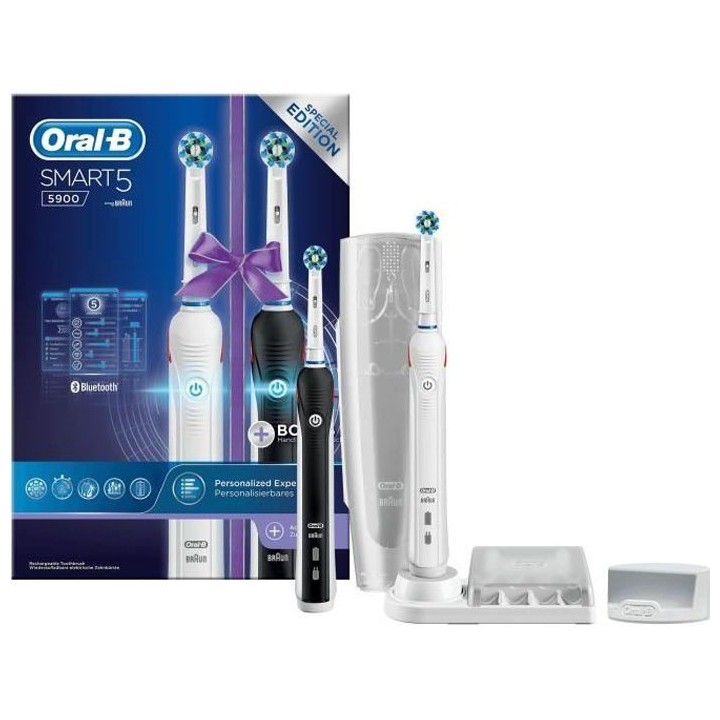 Oral-B Smart 5 Duopack Brosse a Dents Électrique Rechargeable avec 2
