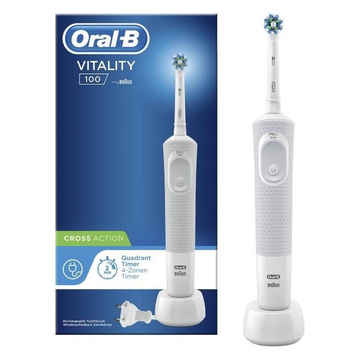 Oral-B Vitality 100 Brosse a Dents Électrique Blanche