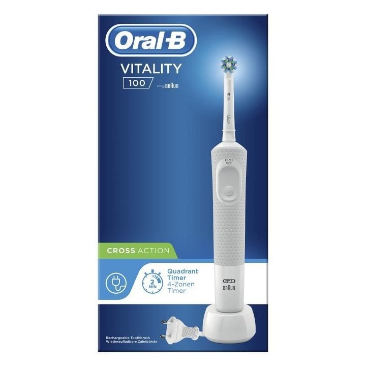 Oral-B Vitality 100 Brosse a Dents Électrique Blanche