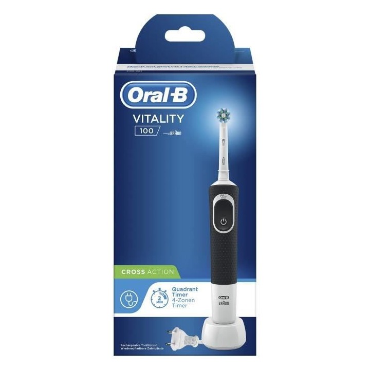 Oral-B Vitality 100 Brosse a Dents Électrique Rechargeable, 1 Manche,