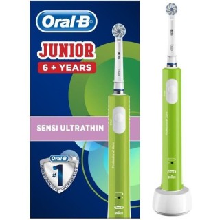 Oral-B Junior Brosse a Dents Électrique Rechargeable avec 1 Manche, 1