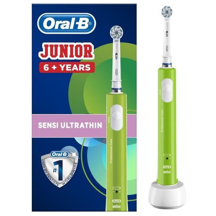 Oral-B Junior Brosse a Dents Électrique Rechargeable avec 1 Manche, 1