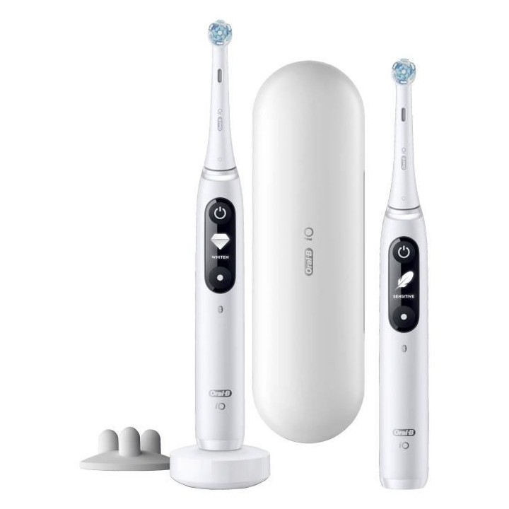Oral-B iO 7s Duopack Brosse a Dents Électrique Rechargeable, 2 Manche