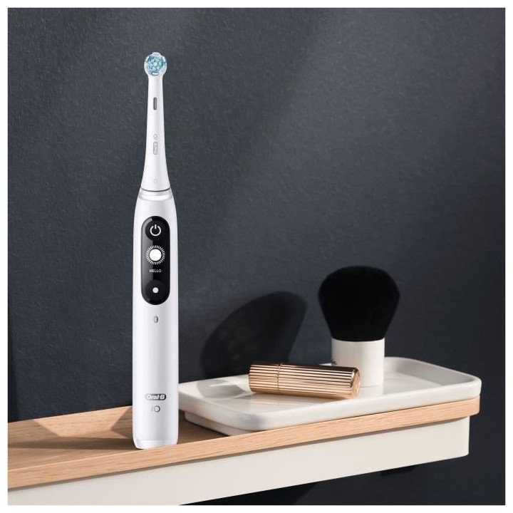 Oral-B iO 7s Duopack Brosse a Dents Électrique Rechargeable, 2 Manche