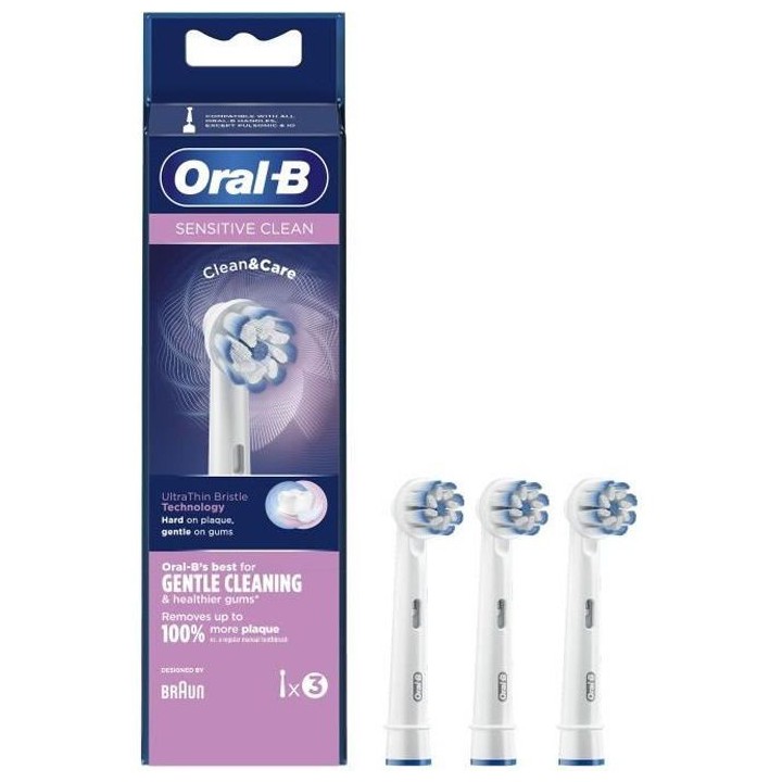 Oral-B Brossette de Rechange Sensitive Clean 3 unités