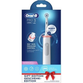 Oral-B Pro 3 - Sensitive clean 3700 - Brosse a Dents Électrique
