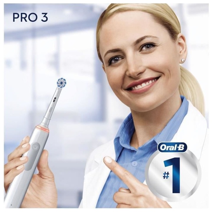 Oral-B Pro 3 - Sensitive clean 3700 - Brosse a Dents Électrique