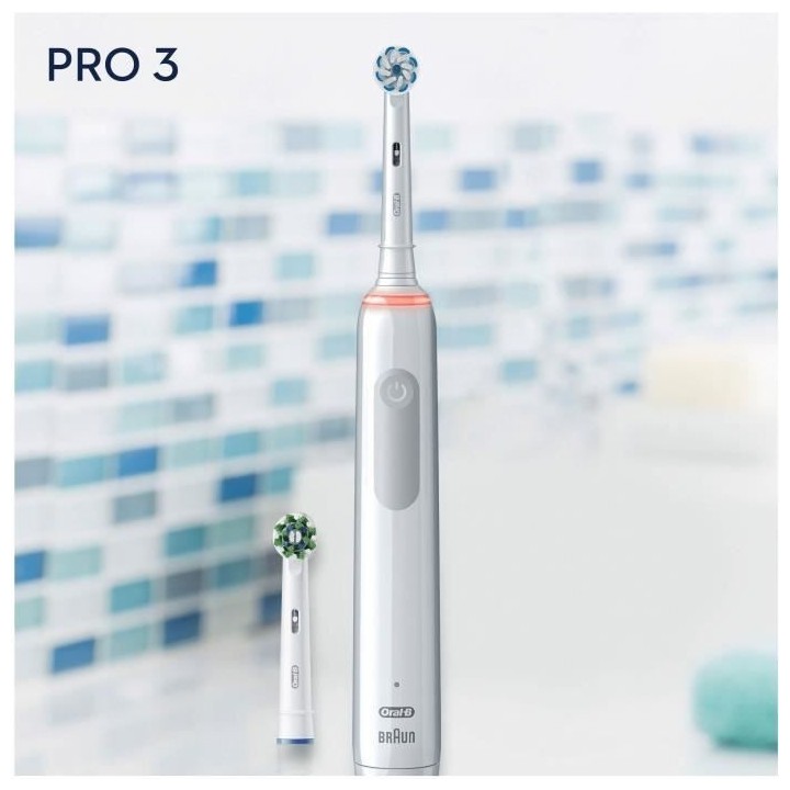 Oral-B Pro 3 - Sensitive clean 3700 - Brosse a Dents Électrique