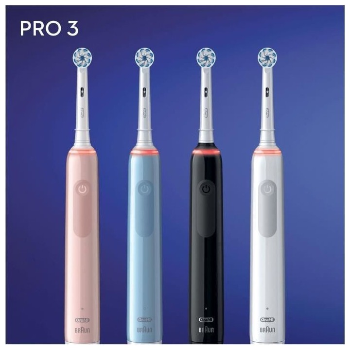 Oral-B Pro 3 - Sensitive clean 3700 - Brosse a Dents Électrique