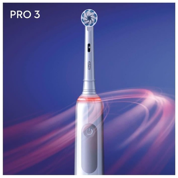 Oral-B Pro 3 - Sensitive clean 3700 - Brosse a Dents Électrique
