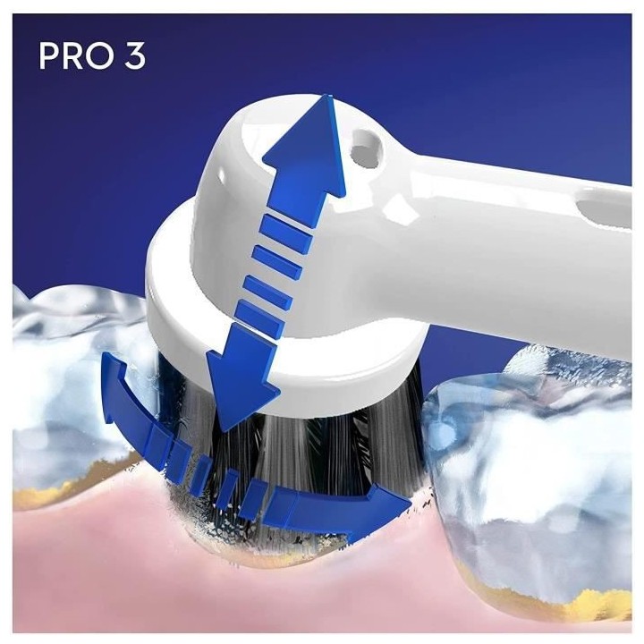 Brosse a Dents Électrique Rechargeable Oral-B PRO 3 3000 - Avec 1 Man