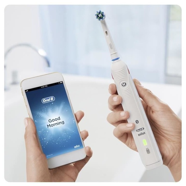 Oral-B Smart 4 Duopack Brosse a Dents Électrique Rechargeable avec 2
