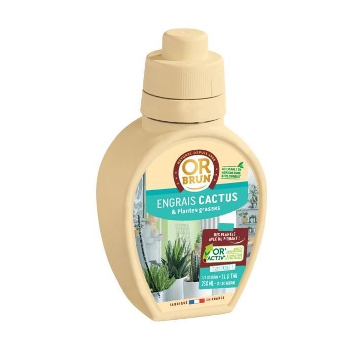 OR BRUN Engrais cactus 250 ml
