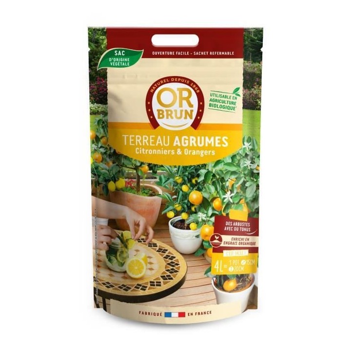 OR BRUN Terreau agrumes 4l
