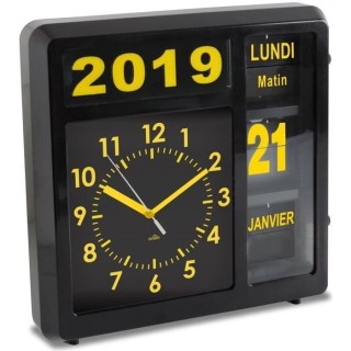 ORIUM Horloge a date a volets Visual - Caracteres grand format - Grand