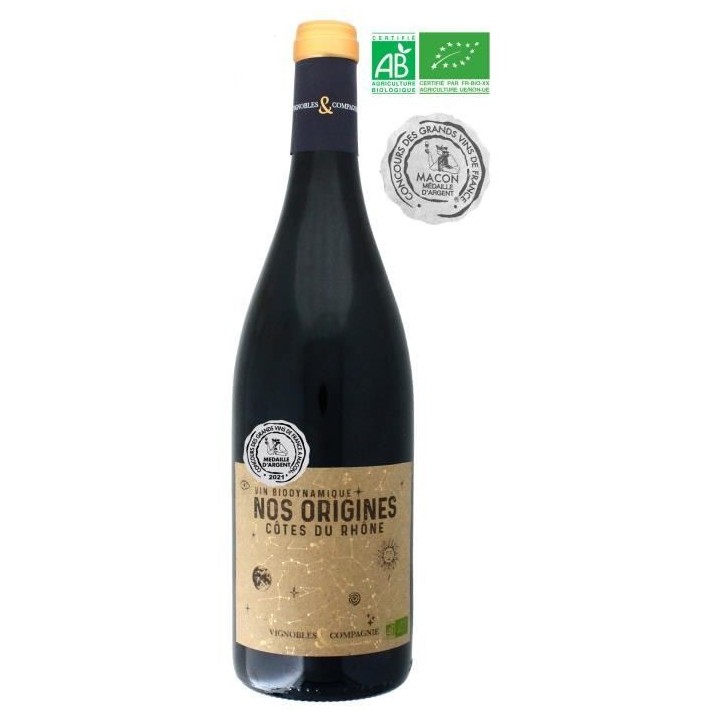 Nos Origines 2020 Côtes du Rhône - Vin Rouge de la Vallée du Rhône