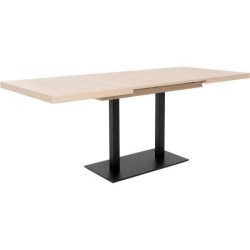 Table a manger extensible ORLANDO - Rectangulaire - style industriel - 8/10 personnes - 120-200 x P 80 x H 75 cm
