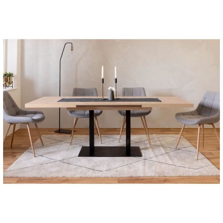 Table a manger extensible ORLANDO - Rectangulaire - style industriel -