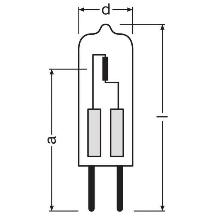 Ampoule Bli 2 Halo OSRAM STAR Caps - G4 - 20W - 12V - Blanc chaud
