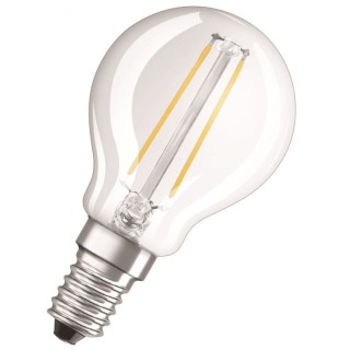 OSRAM Ampoule LED E14 sphérique claire 1,2 W équivalent a 15 W blanc