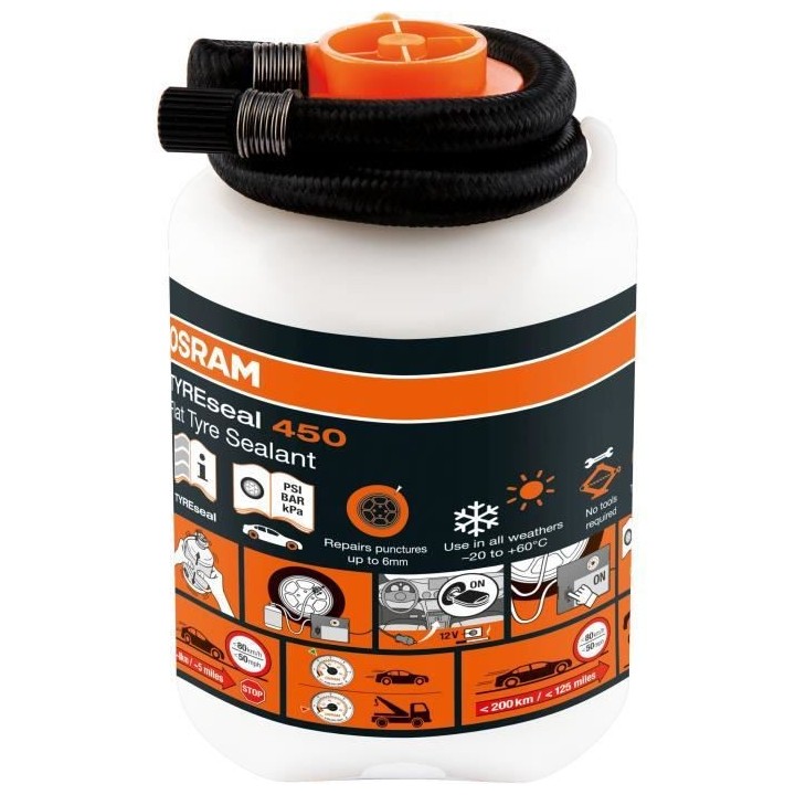 OSRAM - Recharge réparation crevaison - TYREseal 450