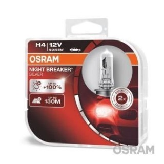 OSRAM Lampe de phare NIGHT BREAKER SILVER H4