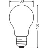 OSRAM Ampoule LED Standard verre dépoli variable 5W 40 E27 chaud