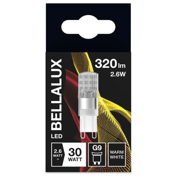 BELLALUX Ampoule LED Capsule claire 2,6W 30 G9 chaud