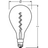 OSRAM Edition 1906 Ampoule LED Standard 160mm clair fil var OR 5W 28 E27 ch